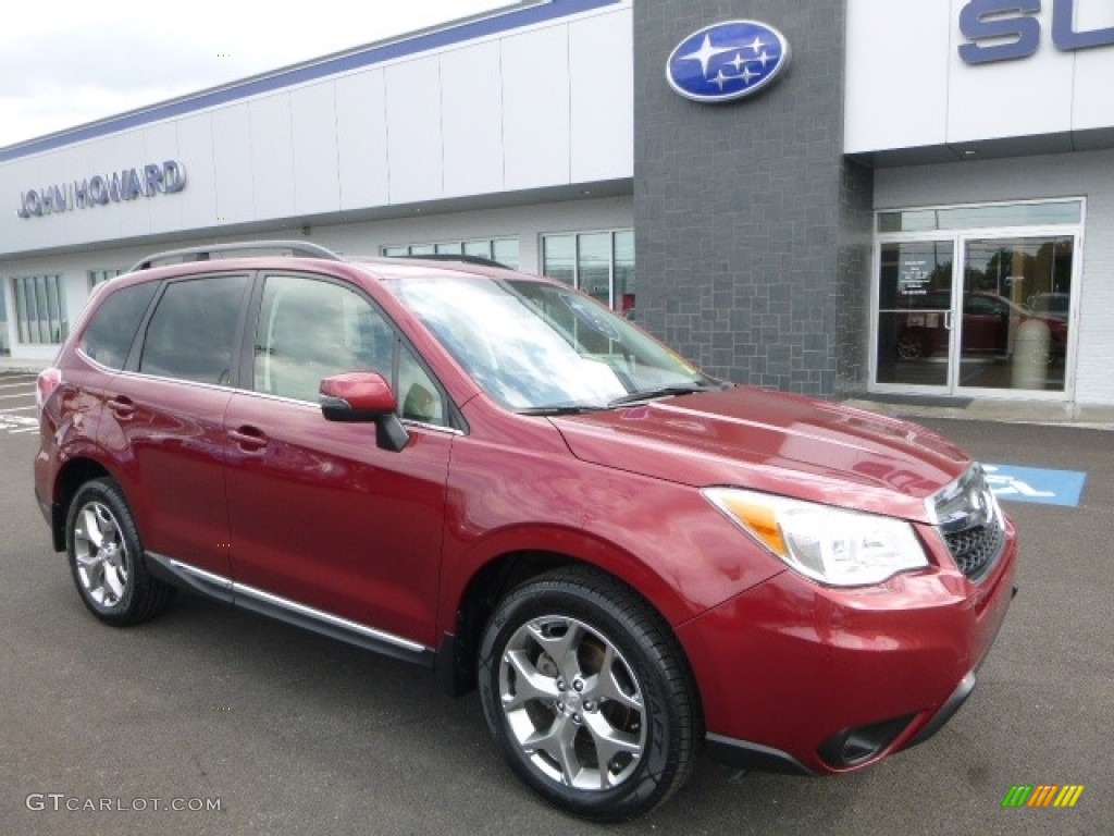 2015 Forester 2.5i Touring - Venetian Red Pearl / Gray photo #1