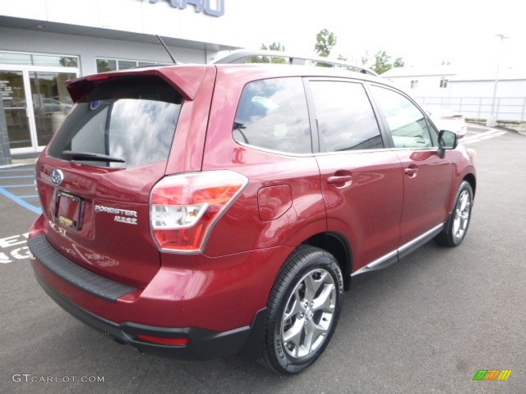 2015 Forester 2.5i Touring - Venetian Red Pearl / Gray photo #8