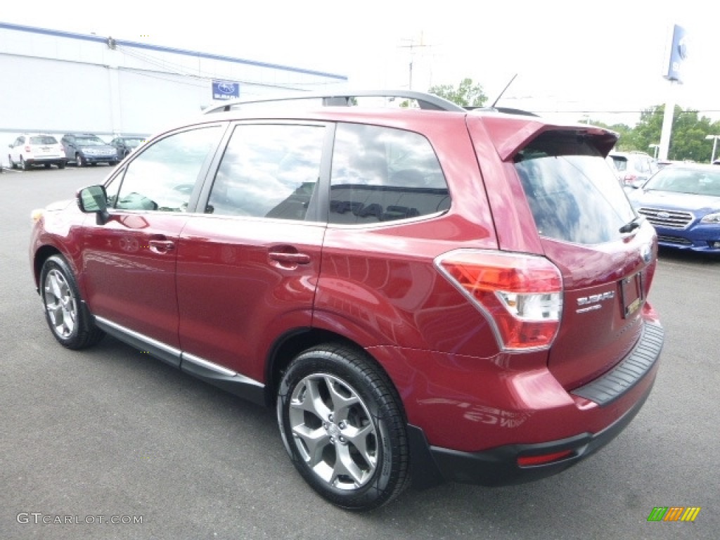 2015 Forester 2.5i Touring - Venetian Red Pearl / Gray photo #10