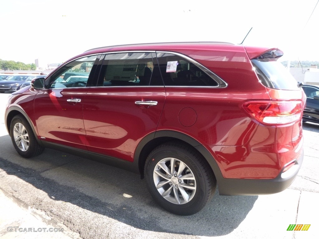 2017 Sorento LX AWD - Remington Red / Black photo #5