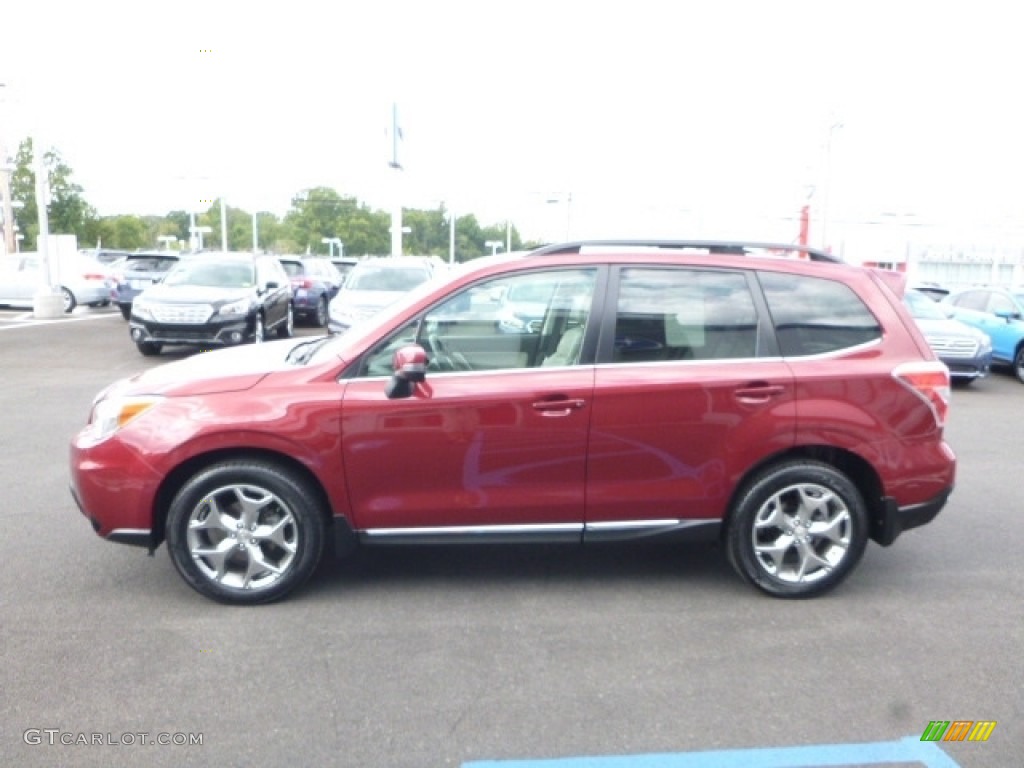 2015 Forester 2.5i Touring - Venetian Red Pearl / Gray photo #11