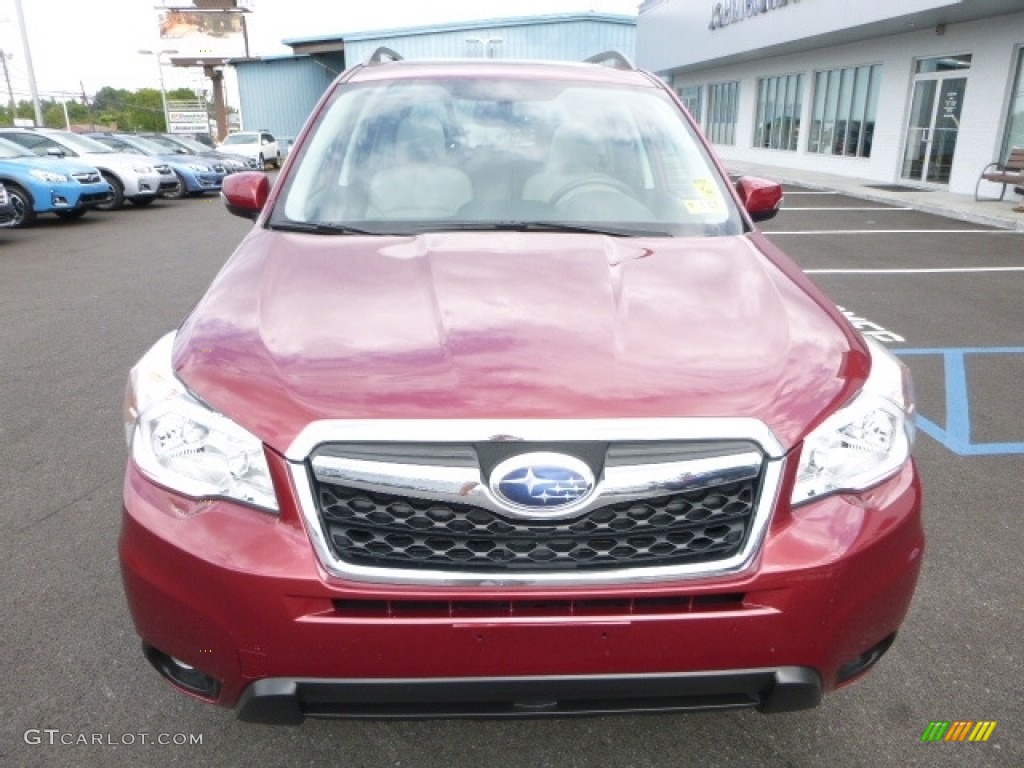 2015 Forester 2.5i Touring - Venetian Red Pearl / Gray photo #13