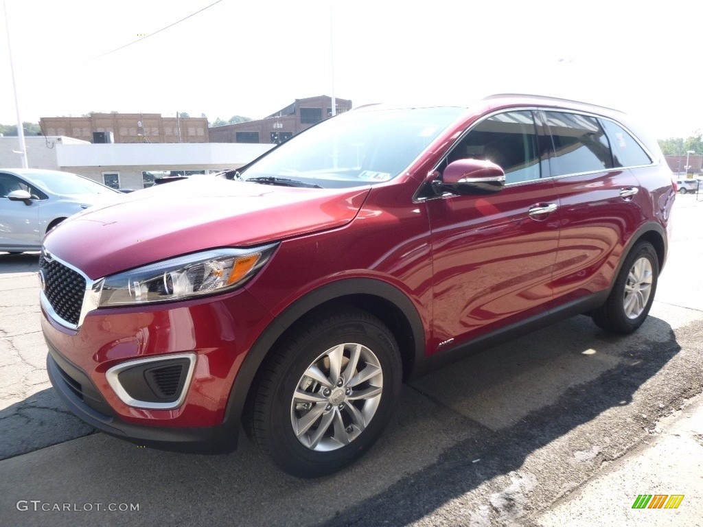 2017 Sorento LX AWD - Remington Red / Black photo #7