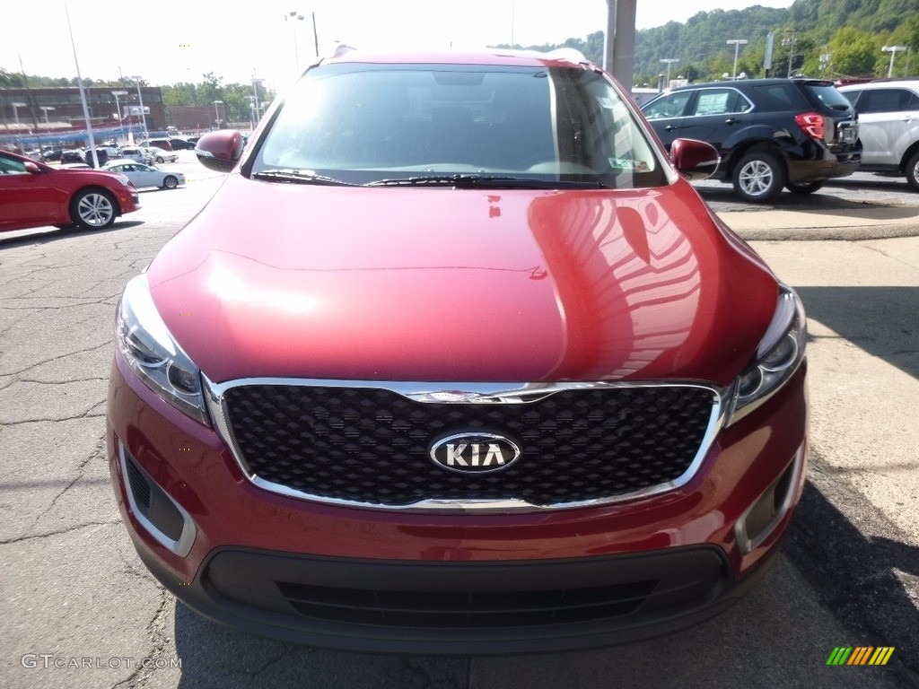 2017 Sorento LX AWD - Remington Red / Black photo #8