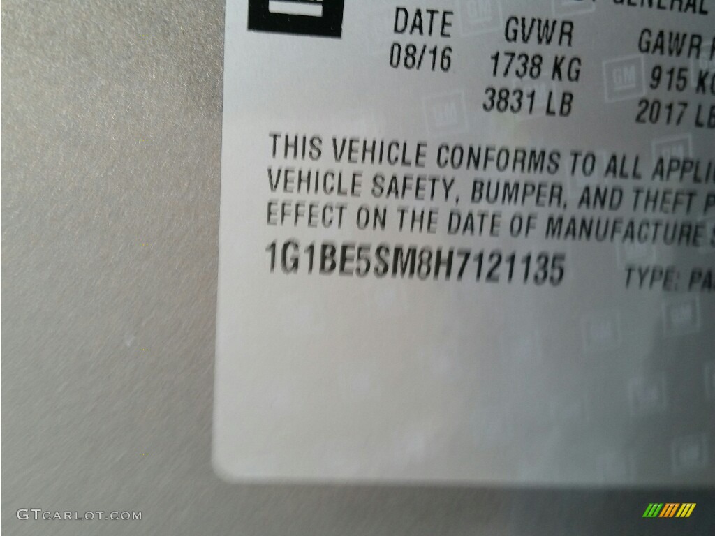 2017 Cruze LT - Pepperdust Metallic / Jet Black photo #10