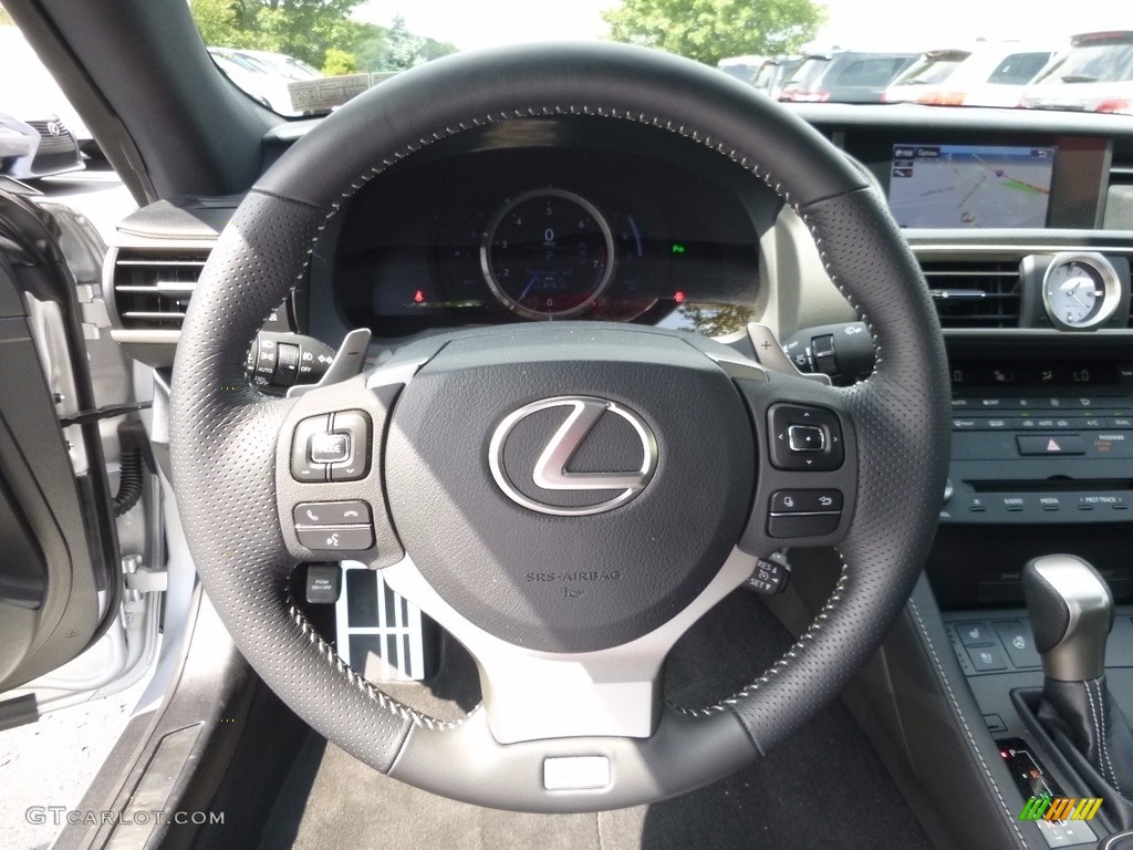 2016 Lexus RC 300 AWD Coupe Black Steering Wheel Photo #115523114