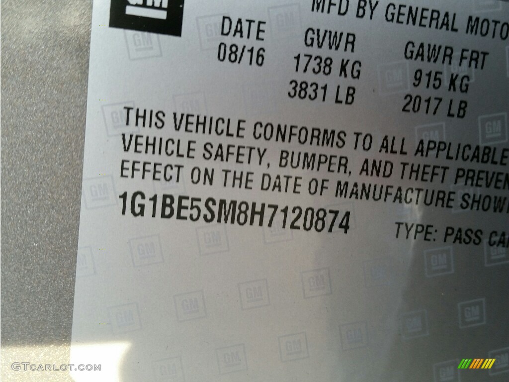 2017 Cruze LT - Pepperdust Metallic / Jet Black photo #10