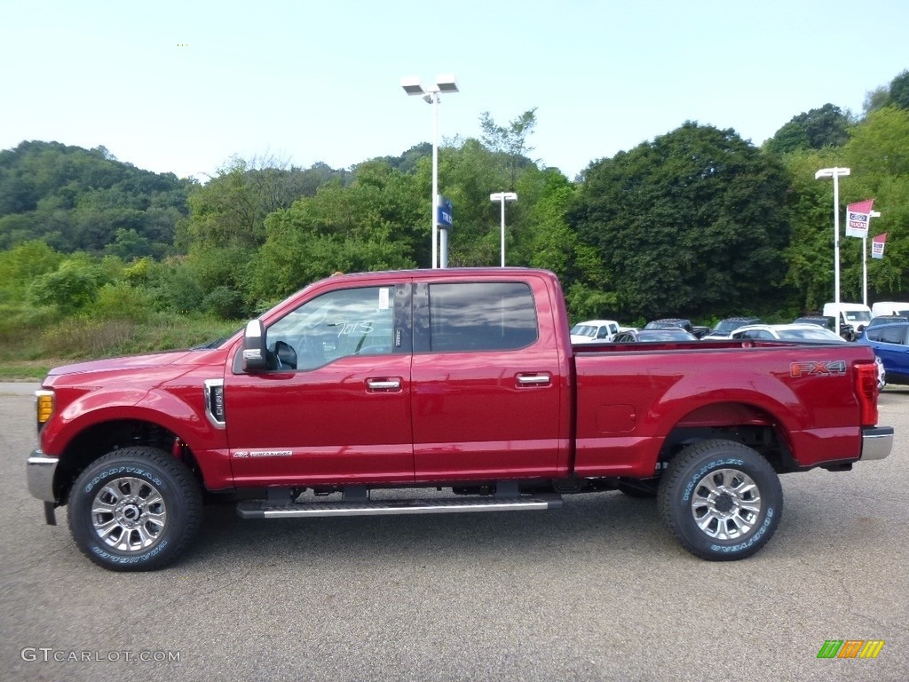 Ruby Red 2017 Ford F250 Super Duty XLT Crew Cab 4x4 Exterior Photo #115524341