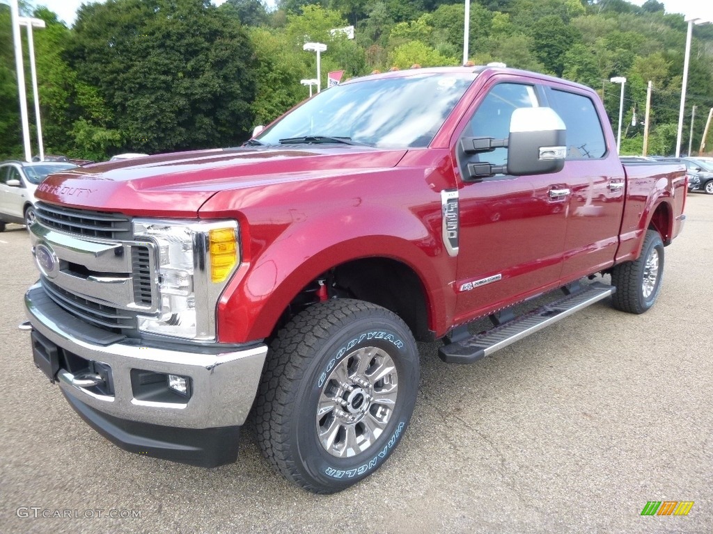 Ruby Red 2017 Ford F250 Super Duty XLT Crew Cab 4x4 Exterior Photo #115524368