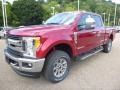 Ruby Red 2017 Ford F250 Super Duty XLT Crew Cab 4x4 Exterior
