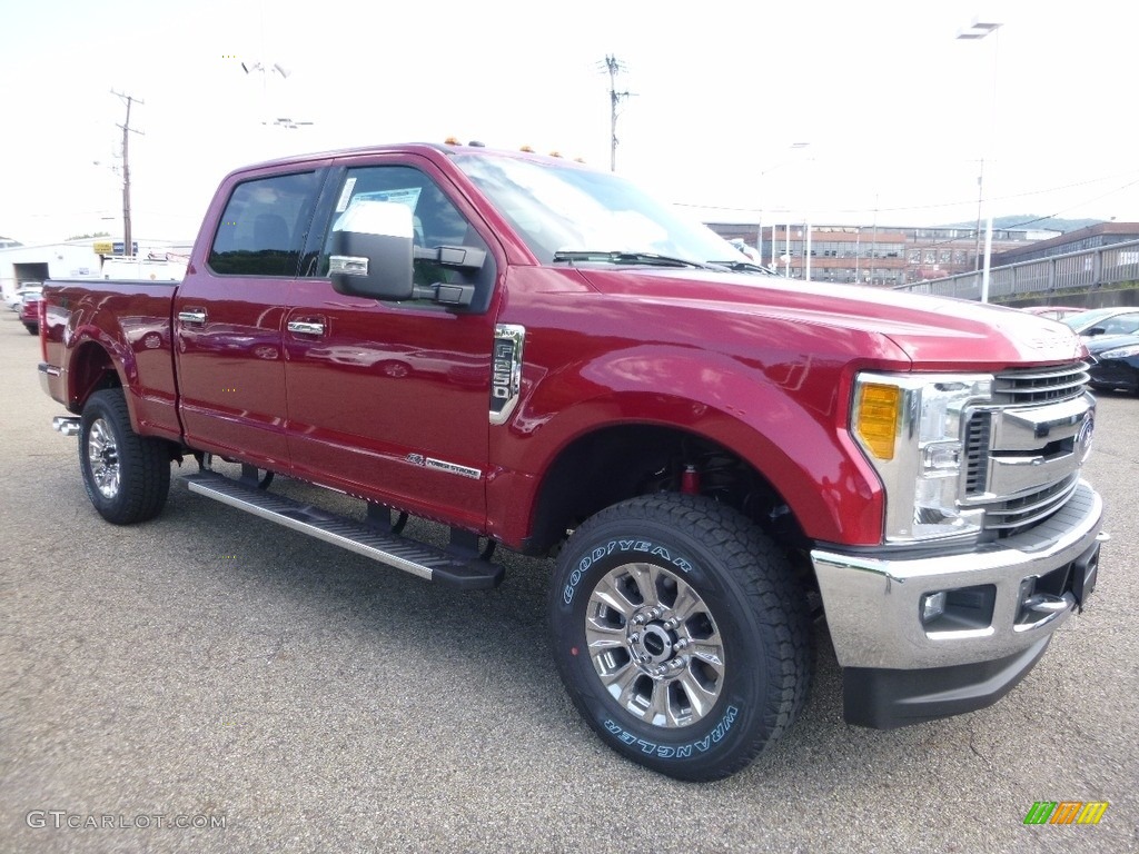 Ruby Red 2017 Ford F250 Super Duty XLT Crew Cab 4x4 Exterior Photo #115524425