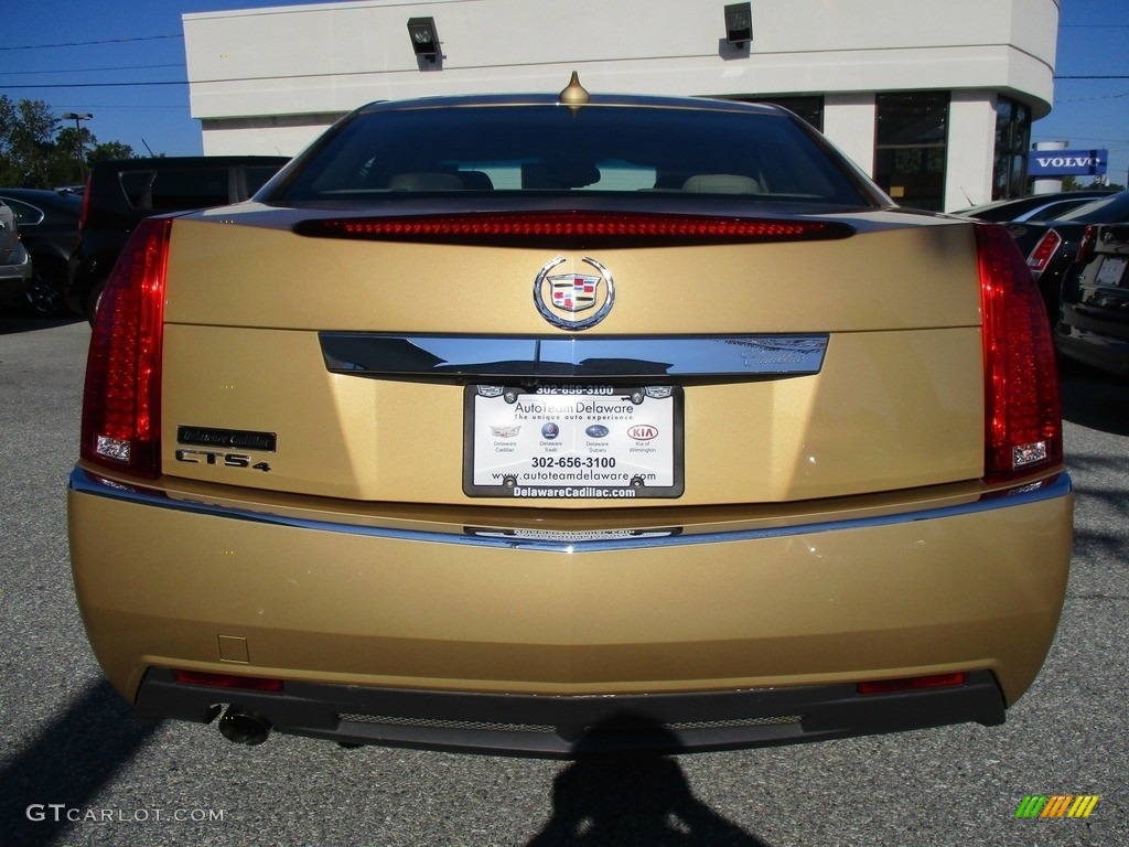 2013 CTS 4 3.0 AWD Sedan - Summer Gold Metallic / Cashmere/Cocoa photo #5
