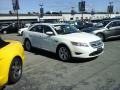 White Suede Metallic 2010 Ford Taurus SEL