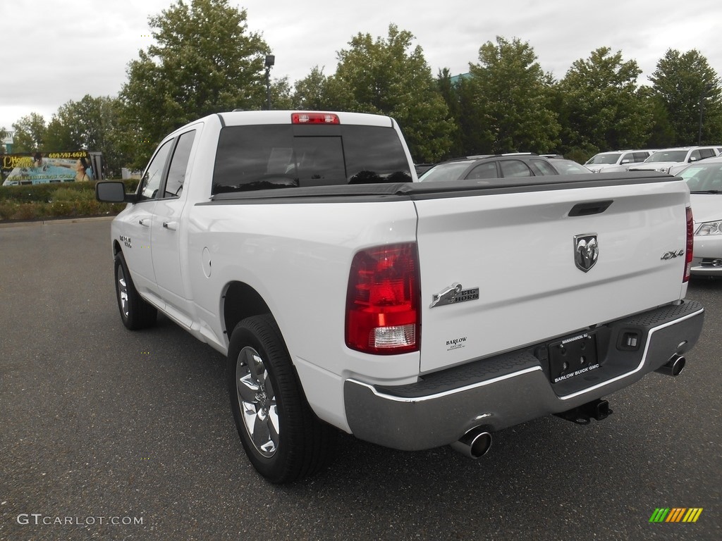 2014 1500 SLT Quad Cab 4x4 - Bright White / Black/Diesel Gray photo #5