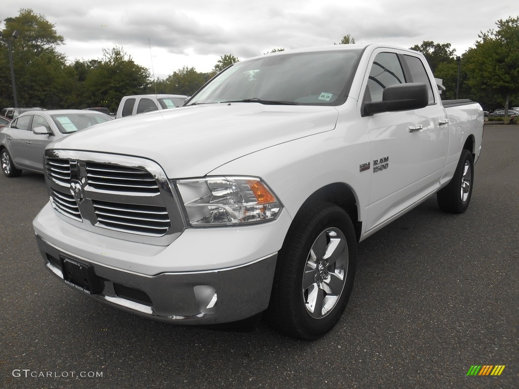 2014 1500 SLT Quad Cab 4x4 - Bright White / Black/Diesel Gray photo #7