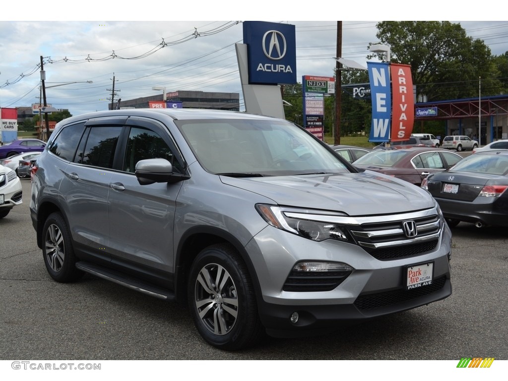 2016 Pilot EX-L AWD - Lunar Silver Metallic / Gray photo #1