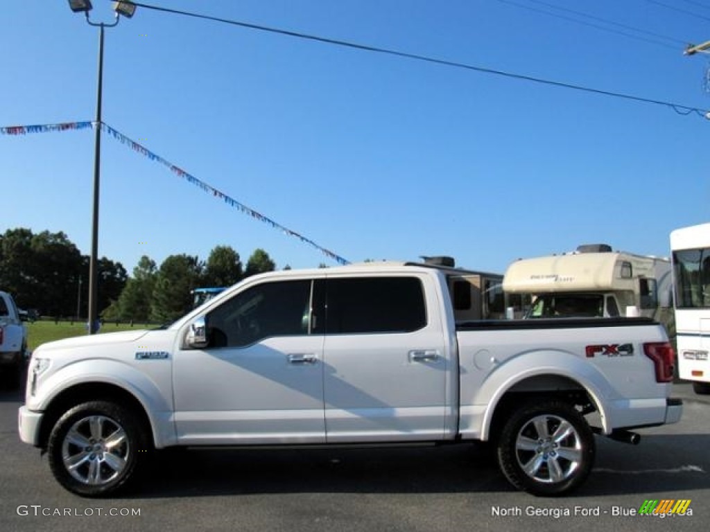 2016 F150 Platinum SuperCrew 4x4 - White Platinum / King Ranch Java photo #2