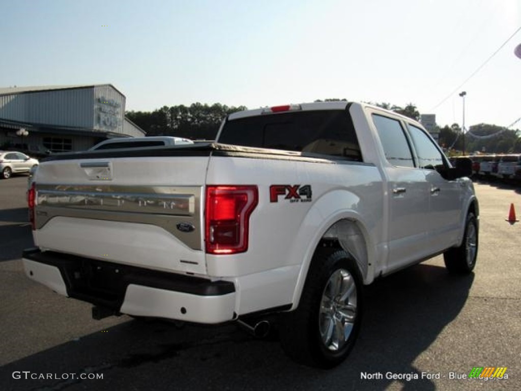 2016 F150 Platinum SuperCrew 4x4 - White Platinum / King Ranch Java photo #5