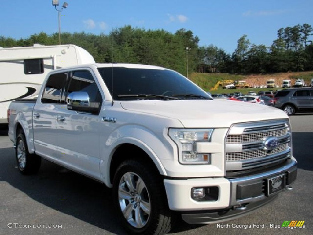 2016 F150 Platinum SuperCrew 4x4 - White Platinum / King Ranch Java photo #7