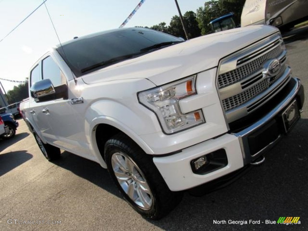 2016 F150 Platinum SuperCrew 4x4 - White Platinum / King Ranch Java photo #38