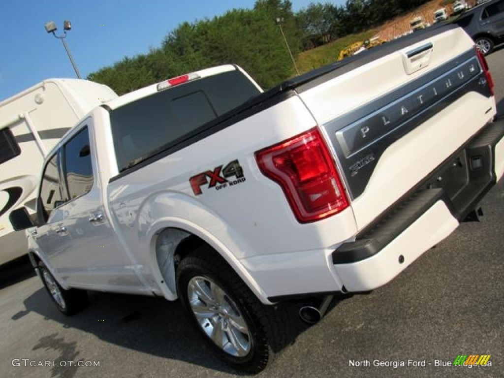 2016 F150 Platinum SuperCrew 4x4 - White Platinum / King Ranch Java photo #40