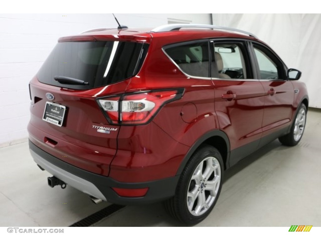 2017 Escape Titanium 4WD - Ruby Red / Medium Light Stone photo #10