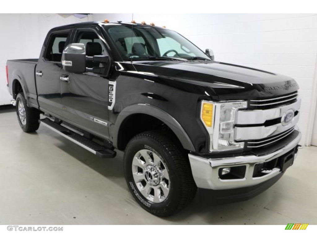 Shadow Black 2017 Ford F350 Super Duty Lariat Crew Cab 4x4 Exterior Photo #115530812