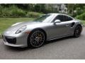 GT Silver Metallic 2017 Porsche 911 Turbo S Coupe Exterior