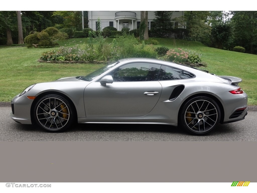 GT Silver Metallic 2017 Porsche 911 Turbo S Coupe Exterior Photo #115531273