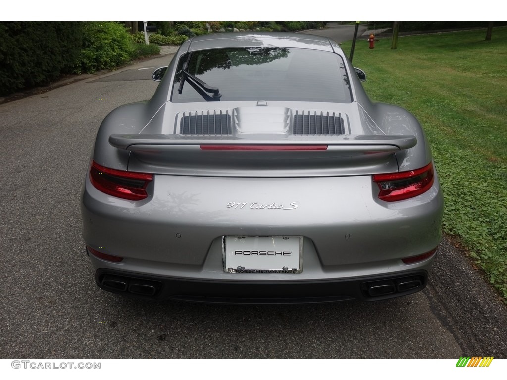 GT Silver Metallic 2017 Porsche 911 Turbo S Coupe Exterior Photo #115531279