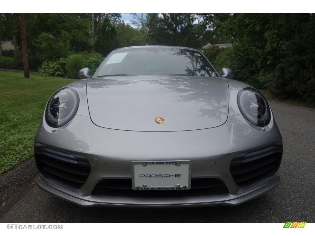 GT Silver Metallic 2017 Porsche 911 Turbo S Coupe Exterior Photo #115531291