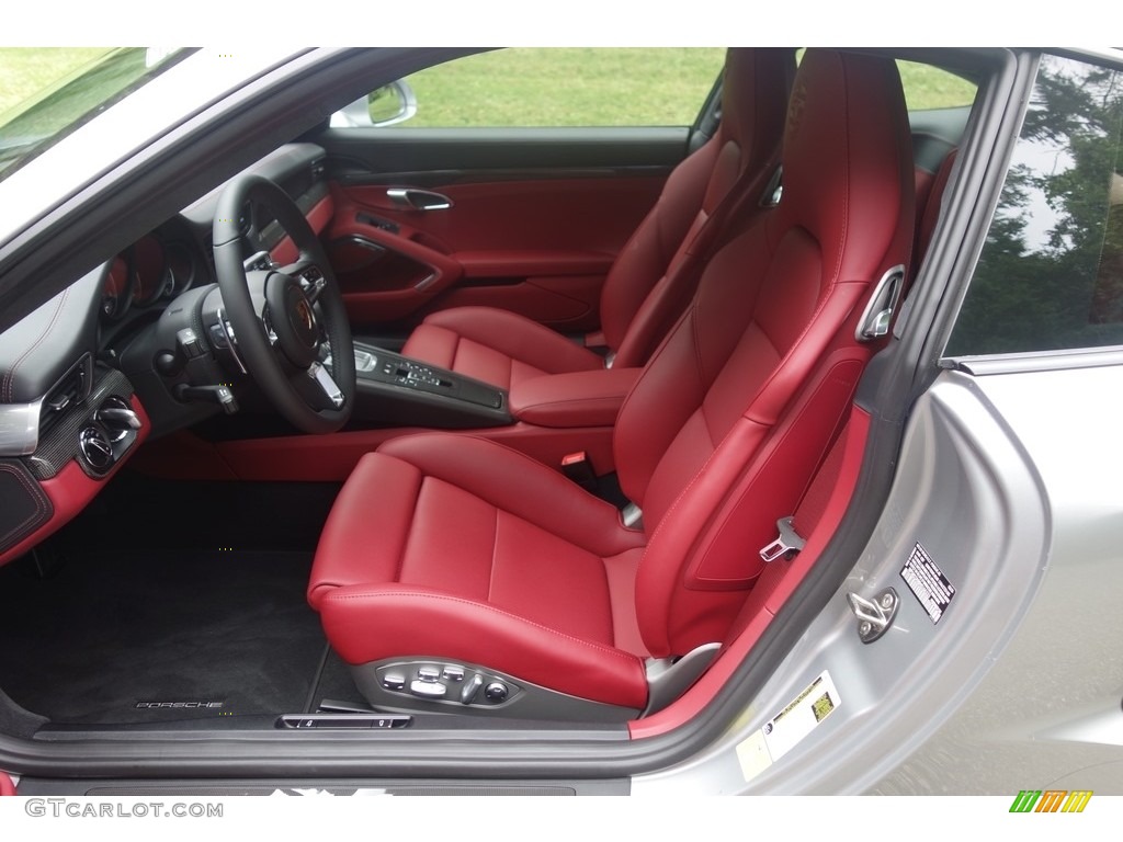 Black/Bordeaux Red Interior 2017 Porsche 911 Turbo S Coupe Photo #115531318