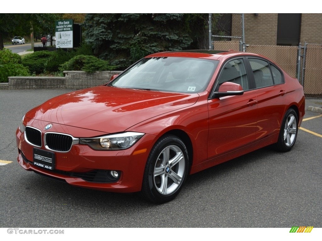 2013 3 Series 328i xDrive Sedan - Melbourne Red Metallic / Black photo #6