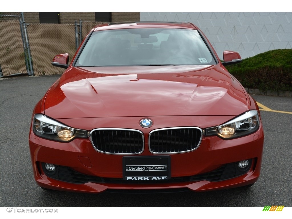 2013 3 Series 328i xDrive Sedan - Melbourne Red Metallic / Black photo #7