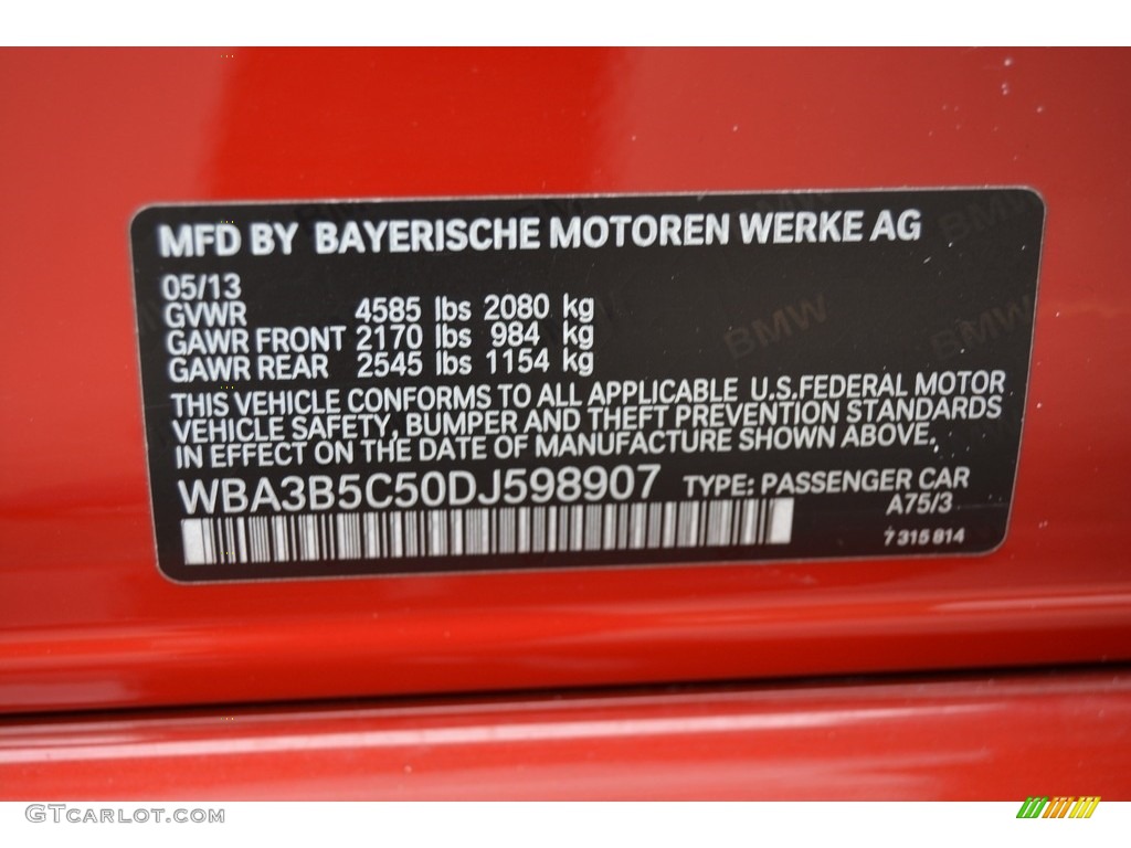 2013 3 Series 328i xDrive Sedan - Melbourne Red Metallic / Black photo #34