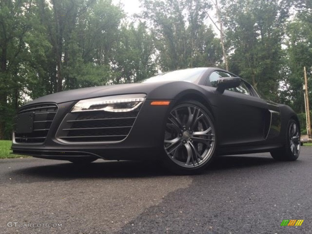 2015 R8 V10 Plus - Mythos Black Metallic / Black photo #6
