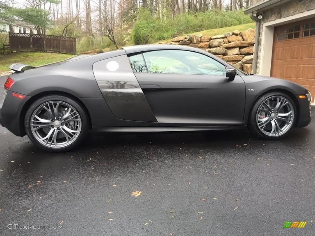 2015 R8 V10 Plus - Mythos Black Metallic / Black photo #14