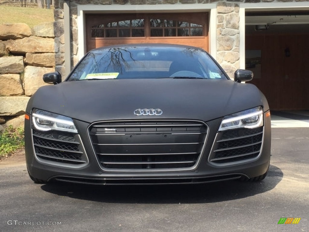 2015 R8 V10 Plus - Mythos Black Metallic / Black photo #16
