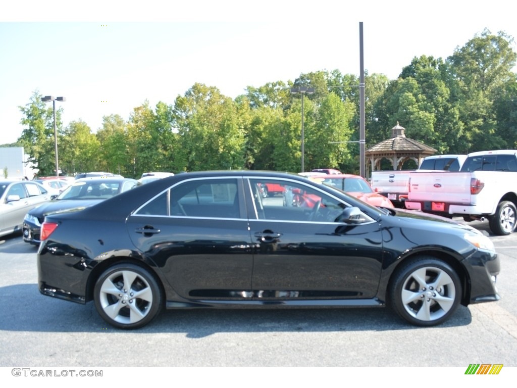 2014 Camry SE V6 - Attitude Black Metallic / Black/Ash photo #2