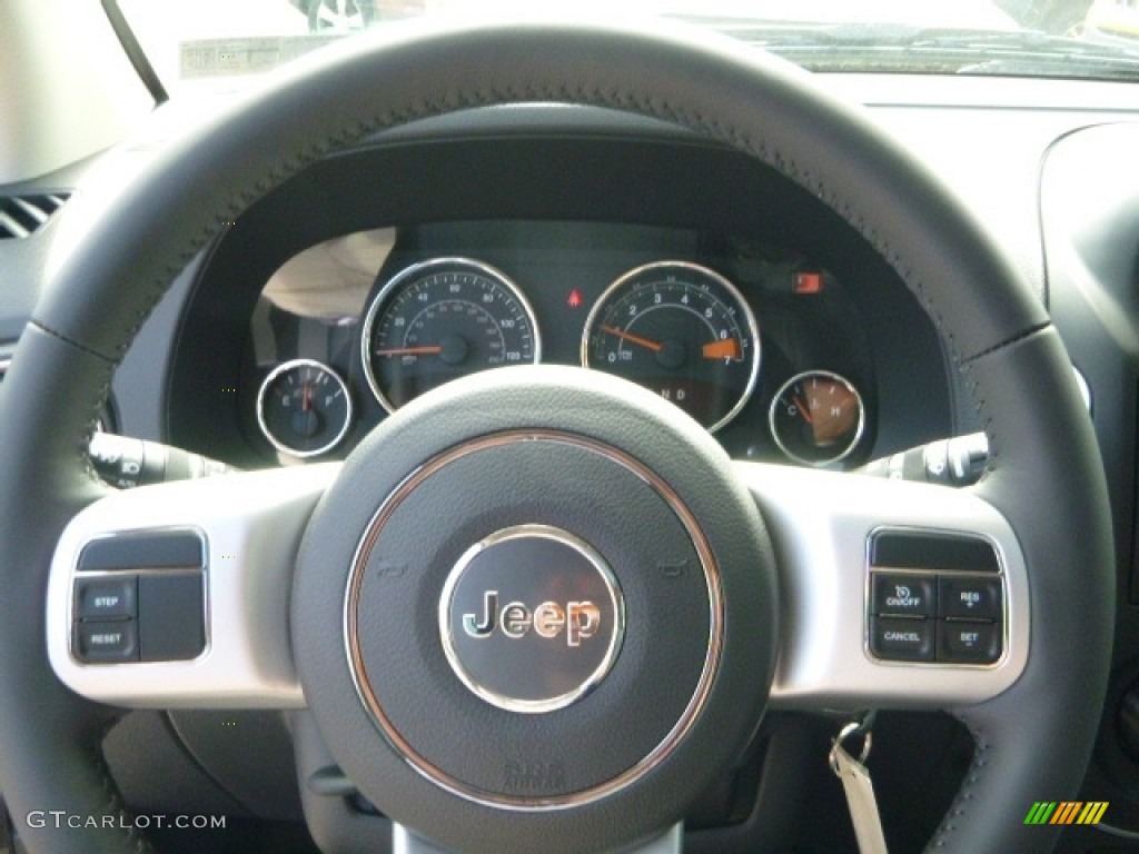 2017 Jeep Compass High Altitude 4x4 Dark Slate Gray Steering Wheel Photo #115539743