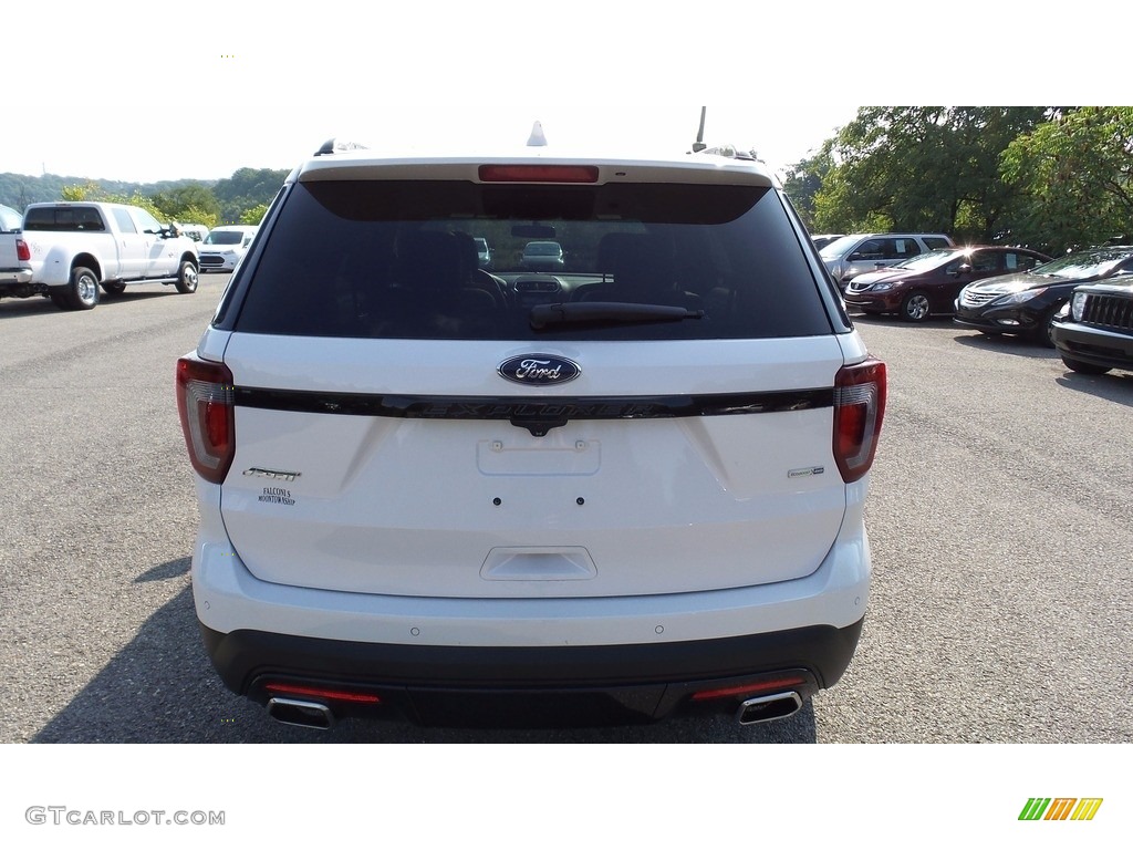 2017 Explorer Sport 4WD - Oxford White / Ebony Black photo #9