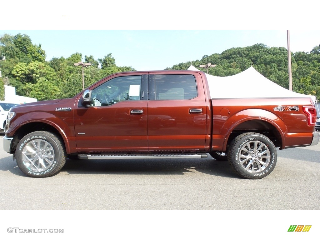 2016 F150 Lariat SuperCrew 4x4 - Bronze Fire / Black photo #1