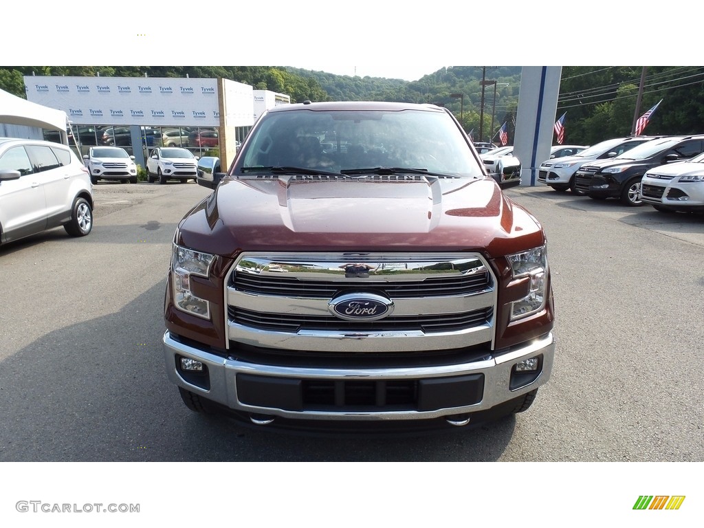 2016 F150 Lariat SuperCrew 4x4 - Bronze Fire / Black photo #3