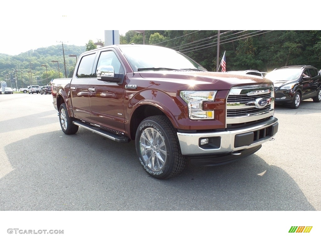 2016 F150 Lariat SuperCrew 4x4 - Bronze Fire / Black photo #4