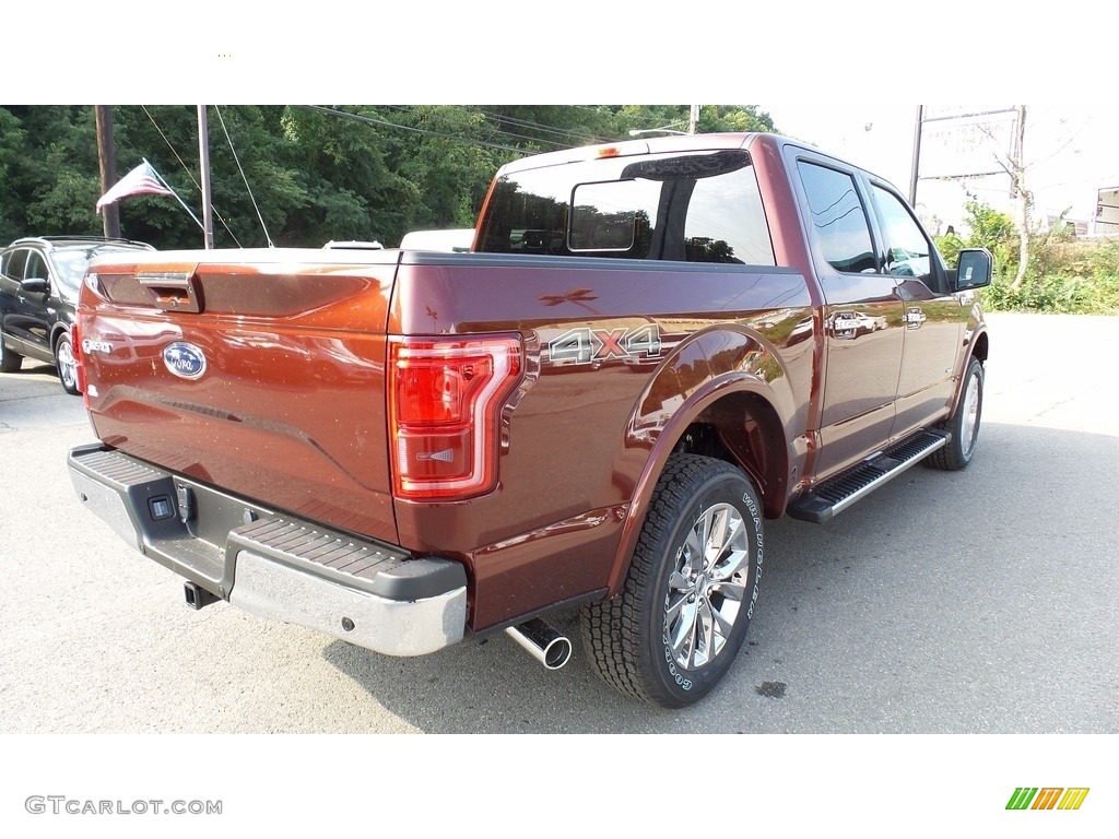 2016 F150 Lariat SuperCrew 4x4 - Bronze Fire / Black photo #6