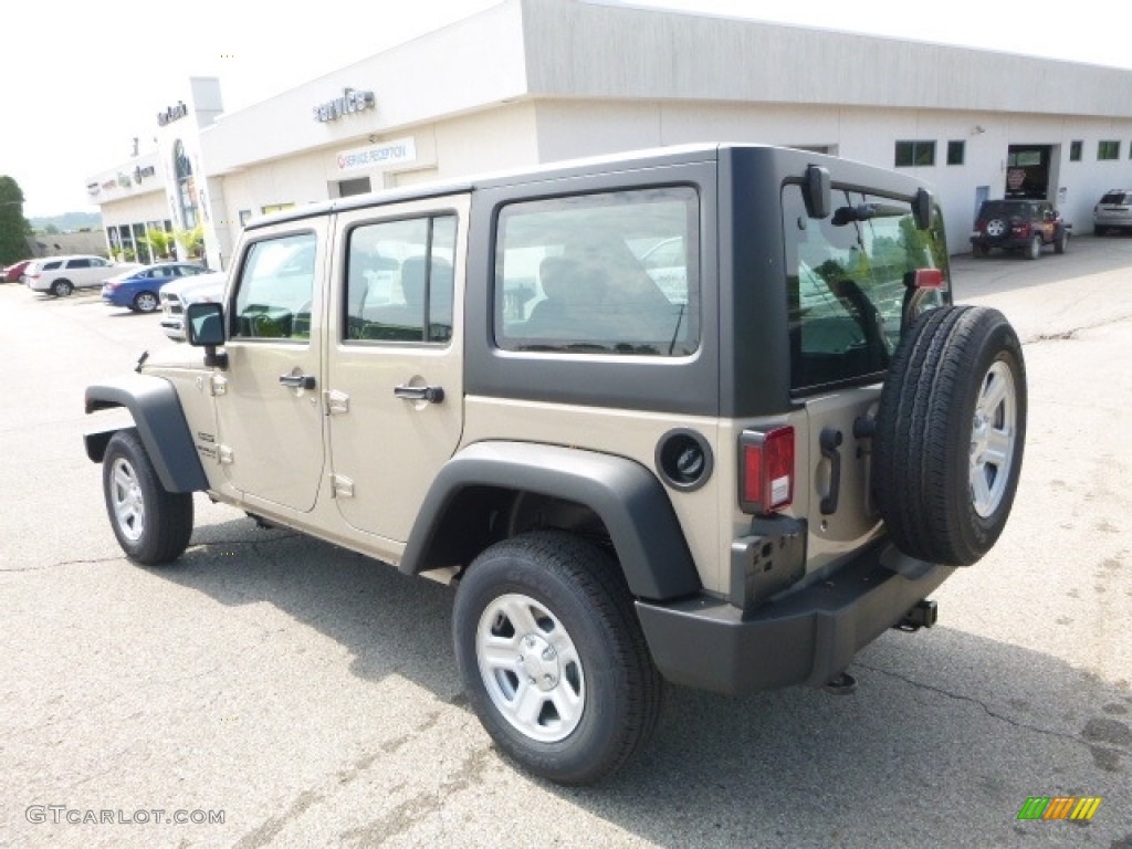 2016 Wrangler Unlimited Sport 4x4 - Mojave Sand / Black photo #4