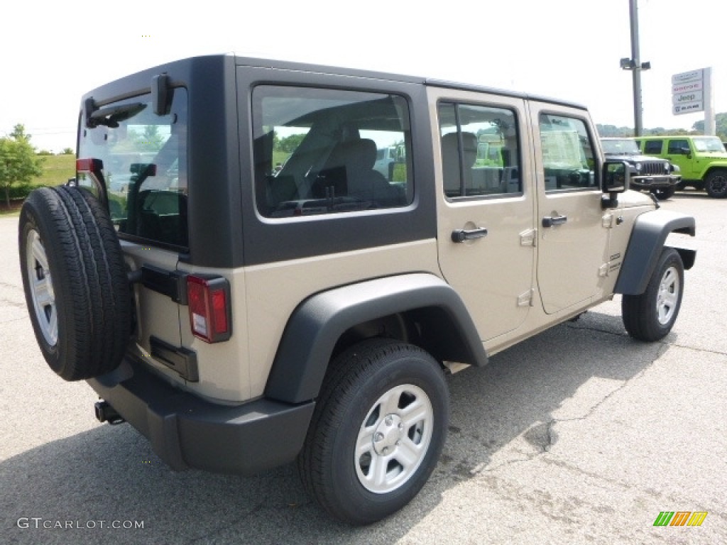 2016 Wrangler Unlimited Sport 4x4 - Mojave Sand / Black photo #6