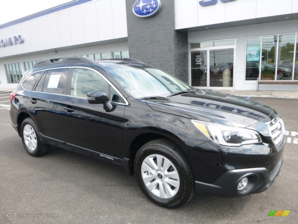 2017 Outback 2.5i Premium - Crystal Black Silica / Slate Black photo #1