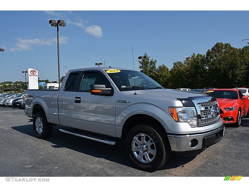 2014 F150 XLT SuperCab 4x4 - Ingot Silver / Steel Grey photo #1