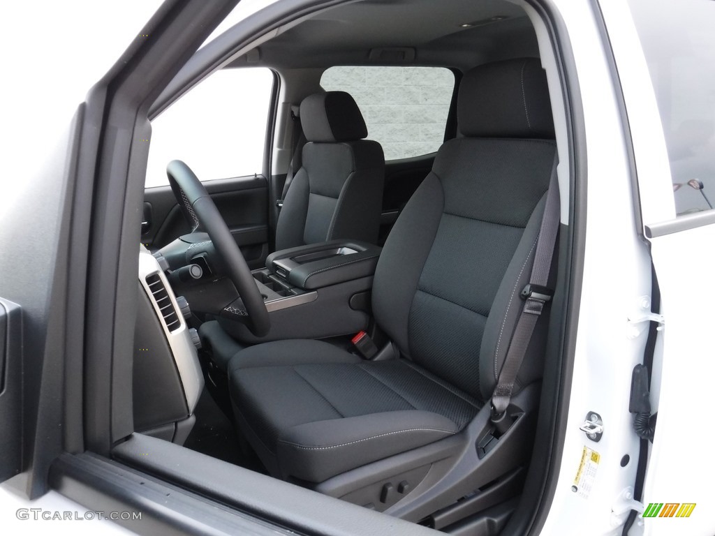 Jet Black Interior 2017 Chevrolet Silverado 1500 LT Crew Cab 4x4 Photo #115542935